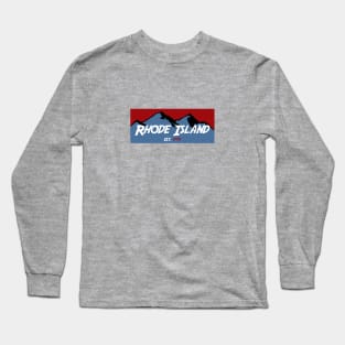 Rhode Island Mountains Long Sleeve T-Shirt